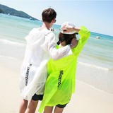 韩国情侣装宽松防晒衣男超薄透气海岛旅行必备中长款速干外套沙滩
