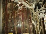 复古老杉木原木色纯实木地板欧美工装咖啡酒吧西餐厅老实木地板