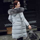 冬装新款时尚女装韩版棉衣女中长款加厚羽绒棉服大码棉袄显瘦外套