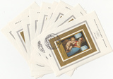 苏联邮票1970年 埃馆 达芬奇《圣母子》小型张 3963盖销原胶不贴