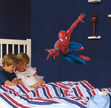 迪士尼3D蜘蛛侠贴纸墙贴 儿童房间男孩卧室床头装饰人物墙贴壁画
