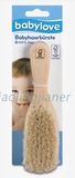 德国原装 babylove婴儿柔软山羊毛榉木木梳 宝宝梳子软羊毛头刷