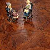 榆木多层实木复合拼花地板厂家直销地热地暖木地板 多层拼花地板