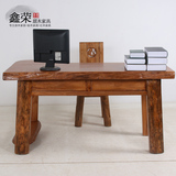 原木家具 香樟木书桌 全实木电脑桌现代中式简约办公桌 卧室书桌