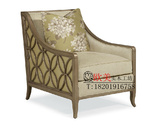 Caracole欧式美式休闲椅 新古典实木沙发单人沙发椅单人沙发家具