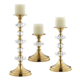 个性创意复古纯铜水晶烛台欧式浪漫摆件生日礼物婚庆家居装饰品