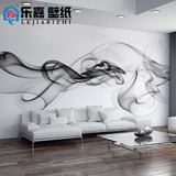 乐嘉 大型壁画 烟云雾抽象 现代简约壁纸 沙发电视背景墙纸 M656