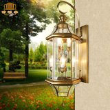 全铜户外壁灯欧式复古庭院灯具别墅花园景观灯饰门头装饰防水壁灯