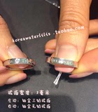 韩国正品代购 蒂芙尼Tiffany 铂金 无钻 三钻 钻石戒指 婚戒 对戒