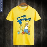 Agitation辛普森一家短袖T恤t恤The Simpsons纯棉 男士打底衫T恤