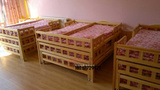 幼儿园推拉实木床幼儿四层床儿童床上下床折叠床樟子松4层推拉床