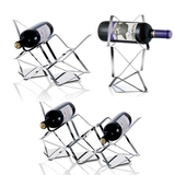欧式不锈钢红酒架创意葡萄酒架子酒柜摆件时尚简约红酒瓶架酒托架
