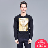 Versace Jeans范思哲男装 男士时尚圆领长袖T恤  92604