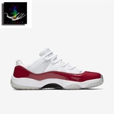 Jordan 11 Low “White/Red AJ11 低帮白红篮球鞋528895-102
