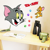 玖玖墙贴 童装店儿童玩具房幼儿园汤姆和杰瑞猫和老鼠贴纸贴画