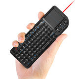 多媒体迷你无线键盘触摸板掌上微型小键盘 背光 正品包邮 RII V3