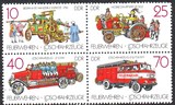 3101德国-东德邮票-1987年消防车4全