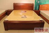 木床特价1.8米实木家具水曲柳床双人实木床小户型原木婚床pk榆木