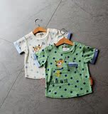 日本原单ZOOMIC(三只小熊)男童夏款 波点 全棉针织  短袖T恤 上衣