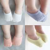 韩国儿童隐形船袜婴儿宝宝防滑袜子 彩色地板袜男女童短袜子批发