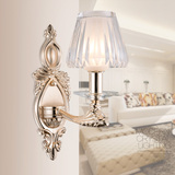 欧式水晶壁灯美式复古led床头灯 现代简约客厅卧室楼梯过道墙壁灯