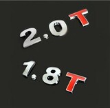纯金属起亚K2改装标 2.0T 1.8T 1.6T汽车排量标  车贴标 字母贴