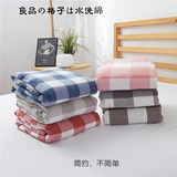 日式纯棉被套单件条纹水洗棉双人被罩新疆棉全棉单人简约1.5米2米
