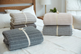 无印全棉毛巾布四件套秋冬良品床笠床单纯棉日式简约磨毛床上用品