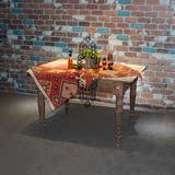特价做旧实木餐桌带抽屉复古美式酒吧桌咖啡厅桌椅LOFT风格办公桌