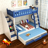 韩式儿童床子母床板式储物床男孩女孩床母子上下床铺多功能高低床