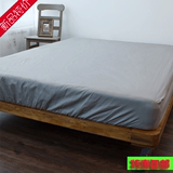 床笠 纯棉 加厚 全棉贡缎纯色床罩 双人床单 外贸定做1.8米床特价