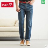Baleno/班尼路春装青年牛仔裤 男装竹纤维中腰休闲长裤88611006