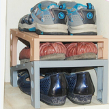 日本KM正品 简易鞋架 鞋收纳架 鞋柜整理 创意靴收纳架
