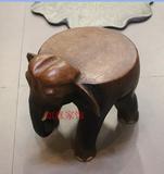 泰国木雕 大象凳子 实木雕刻 换鞋凳 摆件乔迁开业礼品 吉象凳