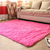 现代简约欧式丝毛地毯榻榻米客厅茶几垫长方形卧室满铺房间纯色