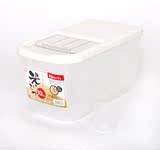 日本爱丽思IRIS厨房透明滑盖塑料米桶防潮防潮储米箱储面箱10公斤