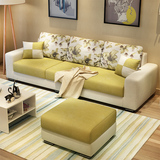 布艺沙发 现代简约小户型沙发组合可拆洗转角宜家客厅三人布沙发