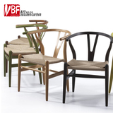 北岸Y椅 实木餐椅叉骨椅 现代时尚休闲椅 简约设计师创意木椅子