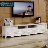 欧式电视柜组合实木雕花简约地柜大小户型家具储物大理石电视机柜