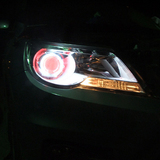 大众途观汽车前大灯总成改装透镜HID氙气灯天使眼LED日行灯改装