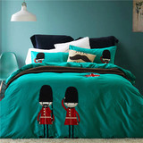 床上用品四件套全棉1.5纯色美式简约1.8M卡通春夏儿童床品1.2米床