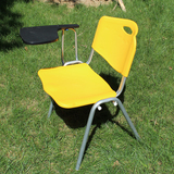 厂家直销加厚培训椅带写字板会议椅新闻椅记者椅加厚塑料培训椅子