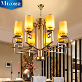 新中式吊灯客厅餐厅卧室书房复古现代简约欧式创意仿古美式铁艺灯