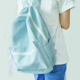 帆布双肩包女 韩国ULZZANG中学生书包少女小清新文艺简约百搭背包