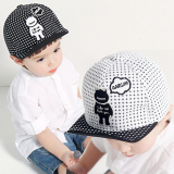 儿童帽 超可爱黑白恶魔仔软沿帽鸭舌帽个性宝宝帅气棒球帽遮阳帽