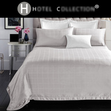 梅西百货Hotel&Collection天丝纯色提花四件套被套床单套件银灰色