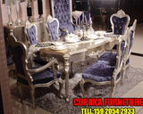 新古典时尚简约餐桌长方形欧式实木雕花餐桌椅样板房简欧香槟色桌