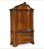 特价美式乡村实木衣柜新古典现代双开门一个法式全实木雕花储物柜
