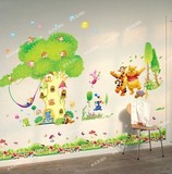 超大卡通儿童房墙贴 创意家居贴画幼儿园装饰贴纸卧室墙贴蘑菇屋