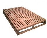 宜家XI--002松木双人床木质床板排骨架床架1.8 床垫 木板床